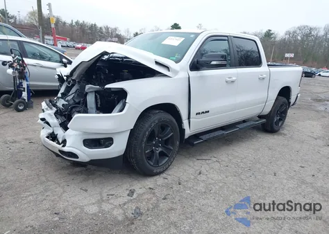 2021 Ram 1500 Big Horn 4X4 5'7 Box z USA, uszkodzony, nr VIN 1C6SRFFT1MN721561